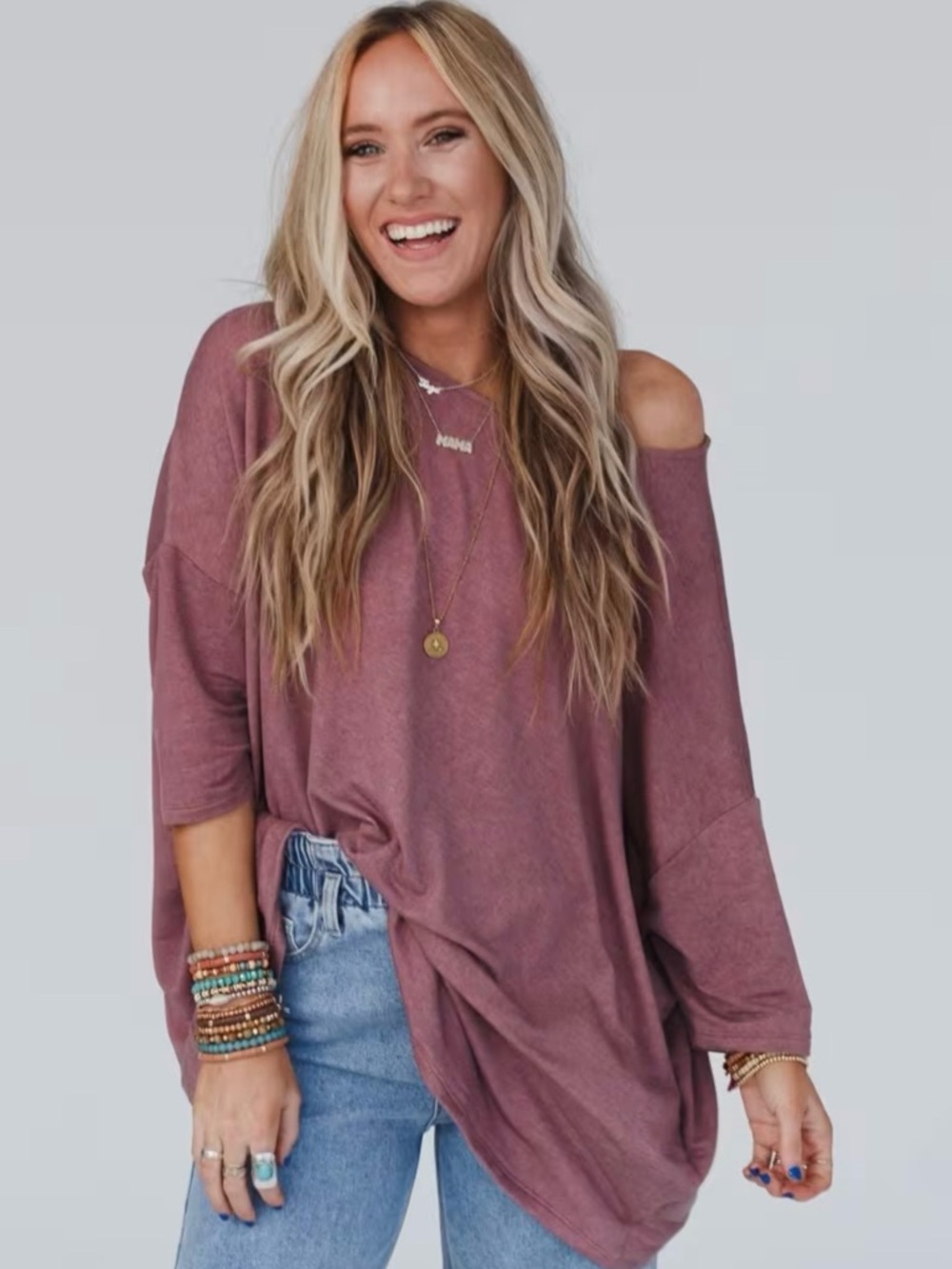 Three Bird Nest Sunday Stroll Oversized Tee